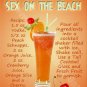 Sex On The Beach Cocktail Recipe, Cafe Pub Hotel, Wine Bar Novelty Fridge Magnet