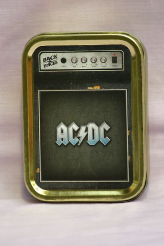 AC/DC Amp, Classic, Heavy, Rock, Music Cigarette Tobacco Storage 2oz Tin