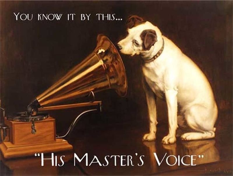 HMV Gramophone Dog, Music, Pub & Restaurant Master's Voice Novelty Fridge Magnet
