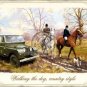 Walking the Dog, Country Style. Horses Hunting, Land Rover Medium Metal/Tin Sign