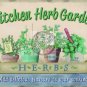 Kitchen Herb Garden, Food Home Cooking, Pub Cafe, bistro, Small Metal/Tin Sign