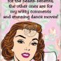 Wine & Dance Moves, Retro Funny Mum Girl, Kitchen House, Small Metal/Tin Sign