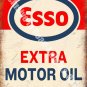 Vintage Garage 114, Esso Extra Motor Oil Can, Petrol, Old, Large Metal/Tin Sign