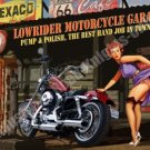 Lowrider Motorcycle Garage, Funny Crusier Motorbike Chopper Small Metal/Tin Sign