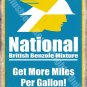 Vintage Garage, 179 National Oil Petrol, Old Advertising, Large Metal/Tin Sign