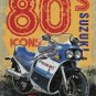 Suzuki GSXR Motorbike, Motorcycle Biker, 80's Retro Old, Medium Metal/Tin Sign