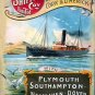 Clyde Steam Ocean Liner, Ship, Boat, Sea, Small Metal/Tin Sign, Picture