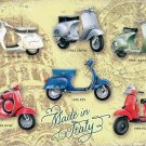 Vespa Scooter Calssic Italian Collection Vintage Garage Old Small Metal/Tin Sign