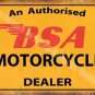 Vintage Garage, 64 BSA Motorcyle Dealer, Old Motorbike Oil, Small Metal/Tin Sign