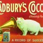 Cadbury's Cocoa, Gramophone Cat Cafe Chocolate Restaurant, Medium Metal/Tin Sign