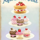 Afternoon Tea, Cake Stand, Kitchen, Cafe, Restaurant, Pub, Large Metal/Tin Sign