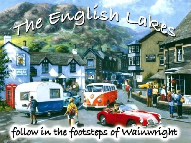 Wainwright The Lake District VW Camper Car Old Classic Medium Metal/Tin Sign