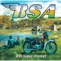 BSA A10 Super Rocket Motorcycle, Classic/Vintage Motorbike, Small Metal/Tin Sign