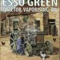 Esso Green Oil, Vintage, Fordson Tractor, Farm, Old, Fuel, Small Metal/Tin Sign