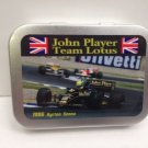 JPS John Player Lotus Senna Motor Cigarette Tobacco Storage 2oz Hinged Tin