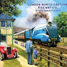 Mallard, Locomotive Steam Train, 4468 LNER Railway, Car, Small Metal/Tin Sign