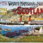 Scotland, Loch, Paddle Steamer Boat/Ship, Vintage, Medium Metal/Tin Sign
