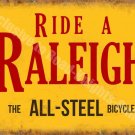 Ride a Raleigh Bicycle, Steel Vintage Cycle Bike Advert Medium Metal/Tin Sign