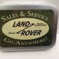Land Rover Sales & Service Garage Cigarette Tobacco Storage 2oz Hinged Tin