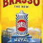 Brasso Metal Polish Old Vintage Advertising Kitchen Garage Small metal/Tin Sign