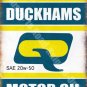 Vintage Garage, Duckhams Motor Oil, Old Advertising 39, Large Metal/Tin Sign