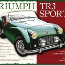 Triumph TR3 Classic British Sports Car Retro Vintage Old Large Metal/Tin Sign