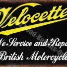 Vintage Garage, 72 Velocette Motorcyle Dealer, Motorbike, Medium Metal/Tin Sign