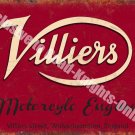 Villiers Motorcycle Engines, 110 Old Vintage Garage Spares Large Metal/Tin Sign