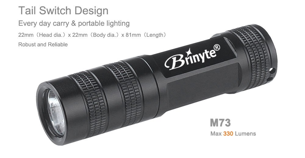 Brinyte M73 5 Mode LED Flashlights
