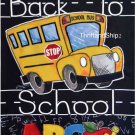 Back To School Garden Flag Bus ABC Door Decor Seasonal Yard Bright Colorful New