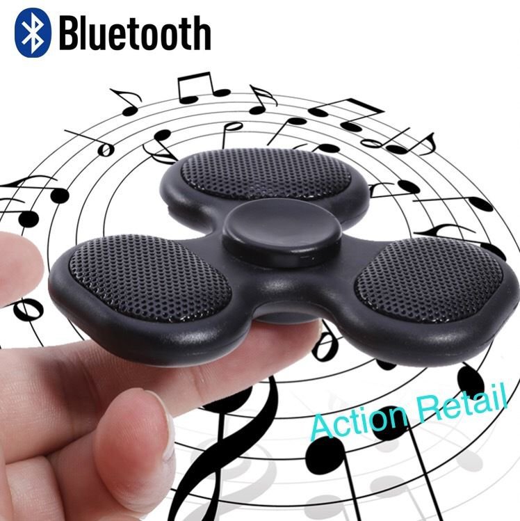 Fidget Spinner LED Flash Light Bluetooth Speaker Autism ADD ADHD Games USB Music