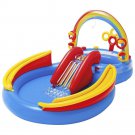 Intex Swimming Pool Game Play Inflatable Rainbow Kids Backyard Water Spray Slide