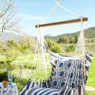 Swinging Chair Outdoor Patio Hammock Luxury Quality Garden Swingset Rocking Blue