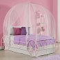 Girls Twin Canopy Bed Bedroom Furniture Princess Youth Netting Bedding Teen Kids