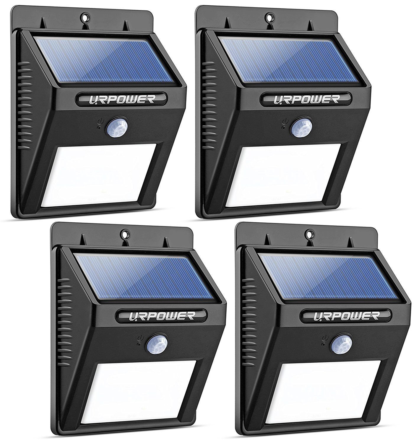 URPOWER Solar Lights 8 LED Wireless Waterproof Motion Sensor Outdoor Security