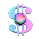 Wangyue Rainbow Fidget Spinner Dollar Sign Hand Toy Autism ADHD Durable Anxiety