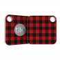 Plaid Tile Mate Cover Key Finder Tracker Tracer Red Black Skin Decal Compatible
