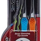 Charcoal Colgate Soft Toothbrush 3 Pack Dental Hygiene Care Oral Micro Slim Tip