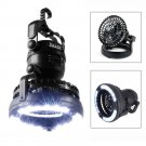 HAITRAL 2IN1 Portable LED Camping Lantern Ceiling Fan Flashlight Fan Hiking Hang