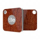New 8 Tile Mate Tracker Cover Case Skin Square Wood Grain Key iPhone Tracer GPS