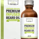 Certified Organic Beard Oil with Argan, Jojoba & Fractionated Coconut Oil 2fl oz