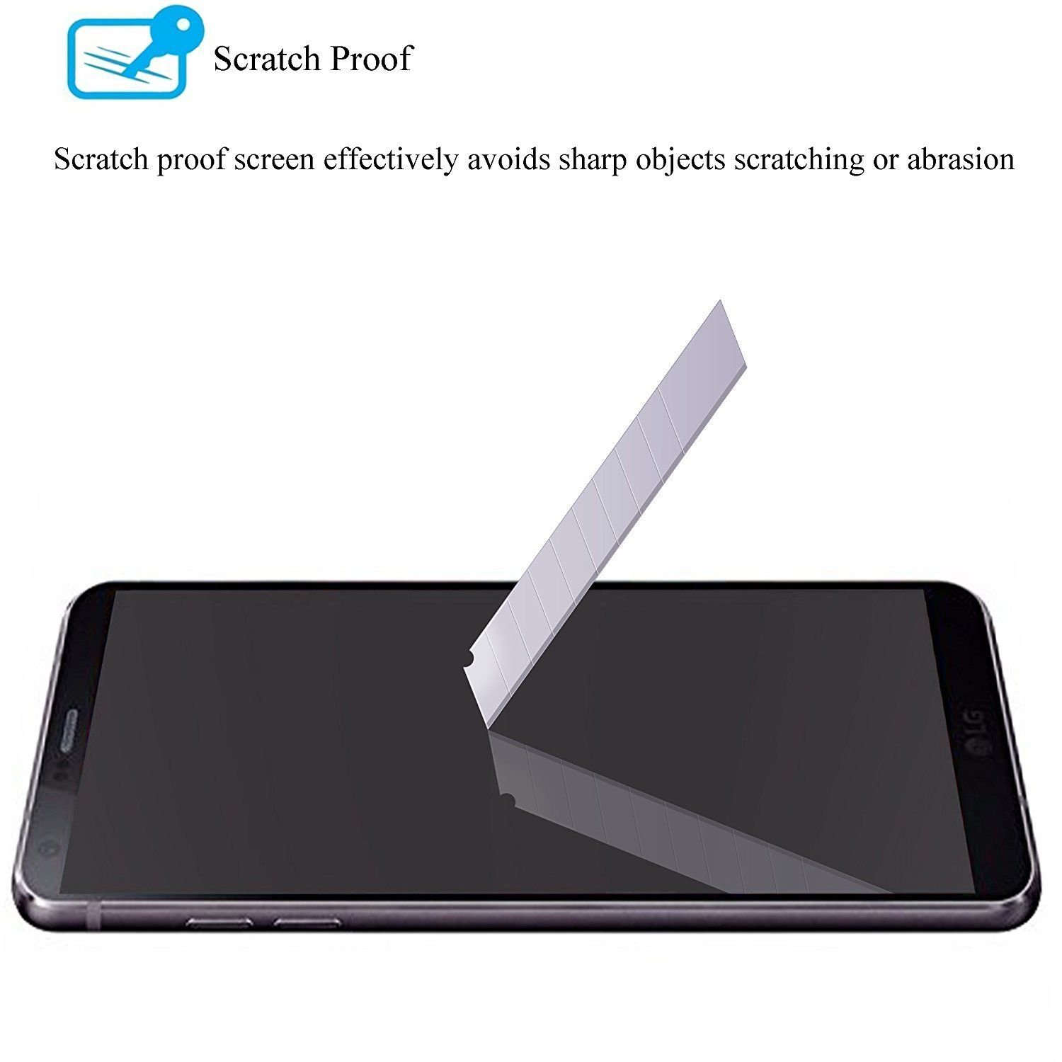 LG G6 Screen Protector,[3 Packs]by Ailun,Tempered Glass,9H Hardness, 2.5D Edge
