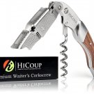 Waiters Corkscrew by HiCoup-Professional Stainless Steel with Rosewood Inlay