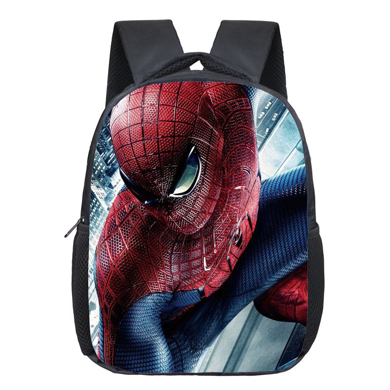 spiderman 01 12" Kids Students School Backpack