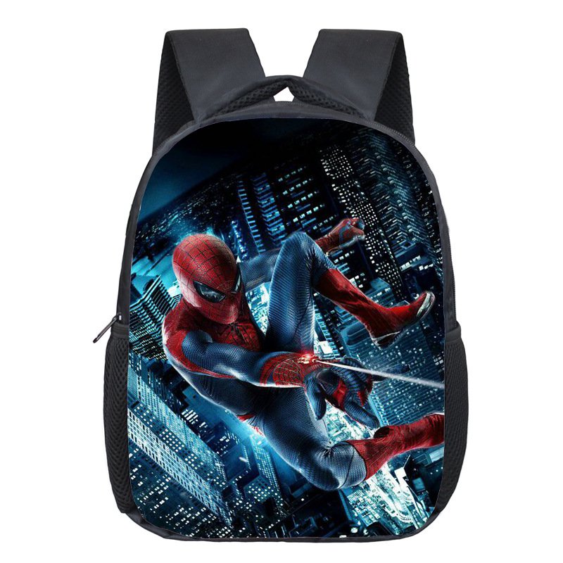 spiderman 03 12" Kids Students School Backpack
