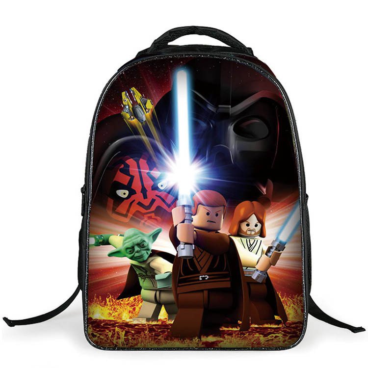 star wars lego 02 Boys Students School Backpack