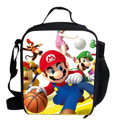 Super mario 04 Lunch Bag Boys Girls Students School