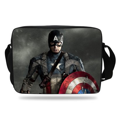 Captain America 01 Messenger Bag For School Children Boys Girls