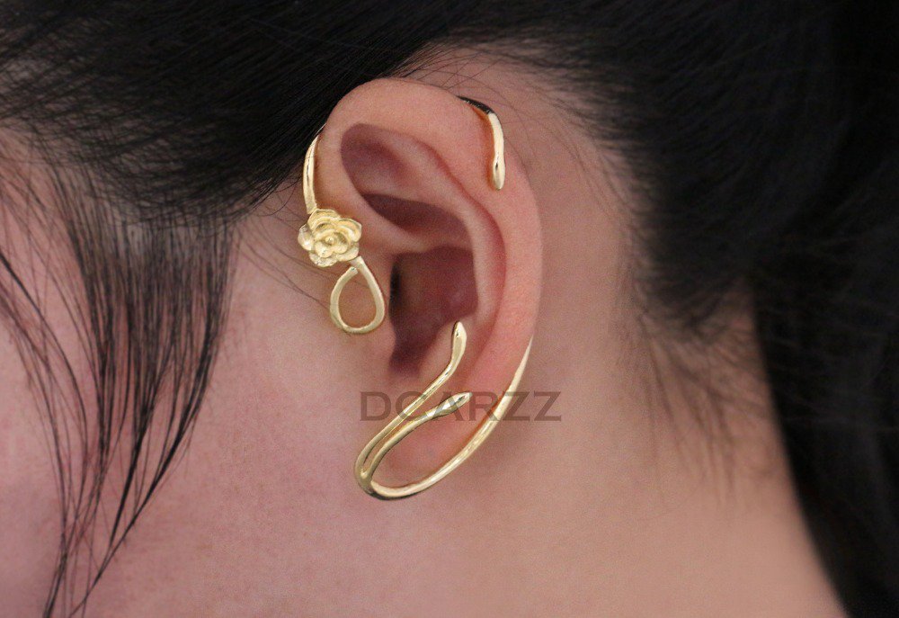 Beauty and the Beast Earrings #01 Ear Rings Rose Jewelry