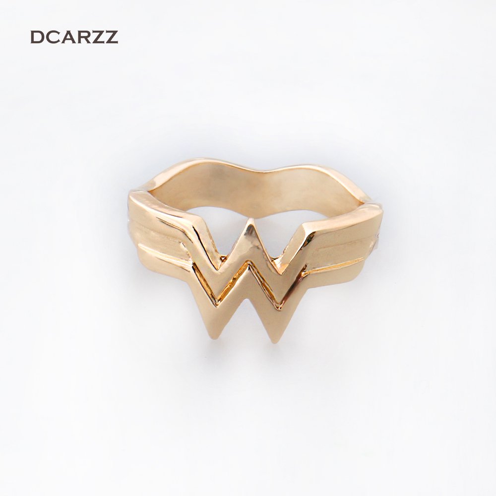 wonder woman #11 Rings 3D Wonder Woman Logo Ring Jewelry